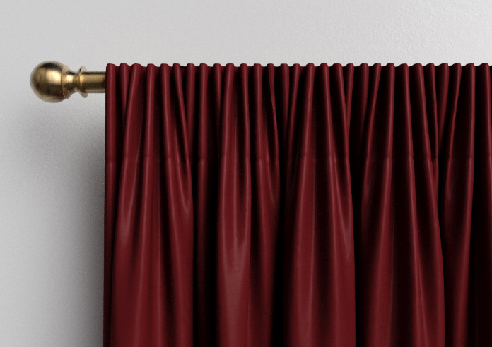 Shima Faux Silk, Claret - Made to Measure Curtains - Image 9